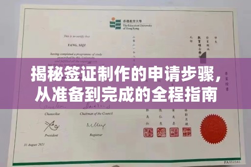卫滨揭秘签证制作的申请步骤，从准备到完成的全程指南
